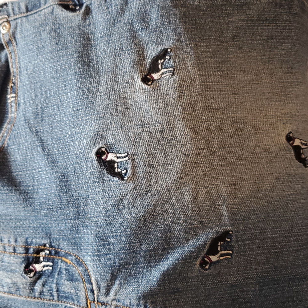 Lilly Pulitzer Blue Jeans Denim with Dog Embrodery - Picture 8 of 16